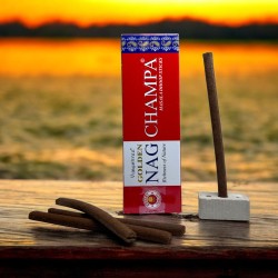 GOLDEN NAG Dhoop Champa Incense - Masala Dhoop Sticks - 10バー1パック