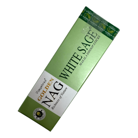 GOLDEN NAG Encens White Sage Dhoop - Masala Dhoop Sticks - 1 paquet de 10 barres