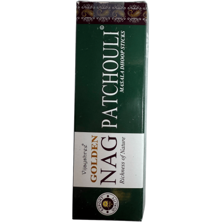 GOLDEN NAG Dhoop Patchouli Incense - Masala Dhoop Sticks - 10バールの1パック