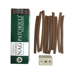 GOLDEN NAG Dhoop Patchouli Räucherstäbchen - Masala Dhoop Sticks - 1 Packung mit 10 Riegeln