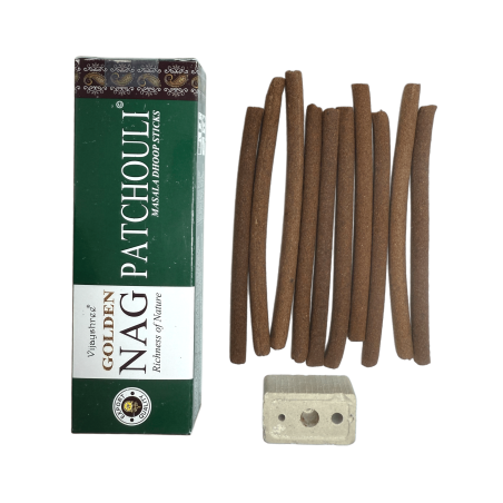GOLDEN NAG Dhoop Patchouli Incense - Masala Dhoop Sticks - 10バールの1パック