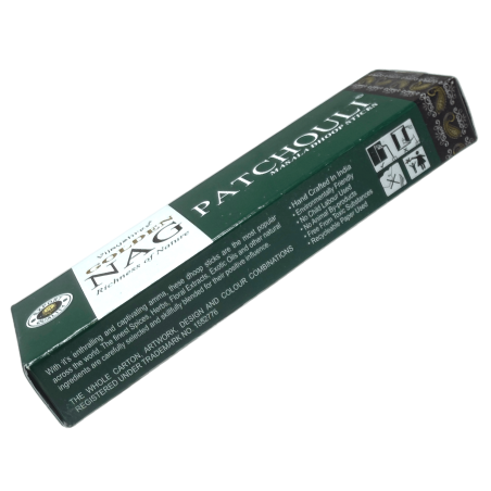 GOLDEN NAG Dhoop Patchouli Räucherstäbchen - Masala Dhoop Sticks - 1 Packung mit 10 Riegeln