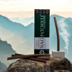 GOLDEN NAG Dhoop Patchouli Incense - Masala Dhoop Sticks - 10バールの1パック