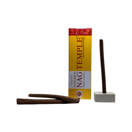 GOLDEN NAG Dhoop Temple Incense - Masala Dhoop Sticks - 10 スティックの 1 パック