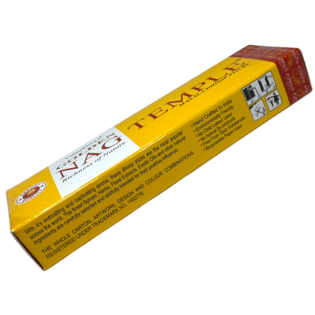 GOLDEN NAG Dhoop Temple Tămâie - Masala Dhoop Sticks - 1 pachet de 10 bețișoare