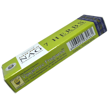 GOLDEN NAG Incienso Dhoop 7 Herbes - Masala Dhoop Sticks - 1 paquet de 10 barretes