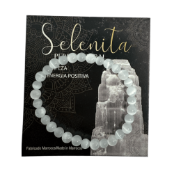 Selenite Natural Stone Bracelet 6mm - Cleansing...