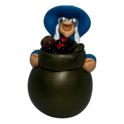 Önskeuppfyllande häxa med kittel 6x5cm - Esoterisk Amulett HOSTENATURA - Kreativitet, optimism, gott humör och uppfyllande av ön