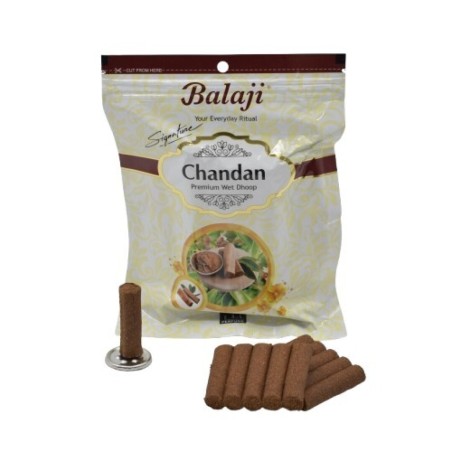 Dhoop Chandan Balaji Signature Premium Incense - 封筒 20本のdhoop incense sticks