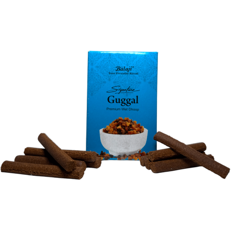 Dhoop Guggal Balaji Signature Premium Incense - 10本の線香が入ったボックス dhoop