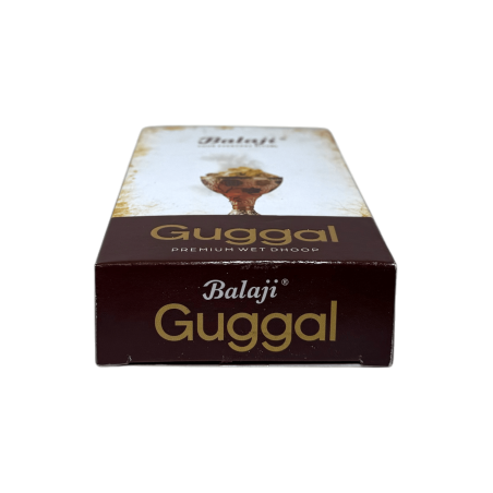 プレミアムお香Dhoop Guggal Balaji Premium Wet Dhoop - 10本のお香スティックが入ったボックス