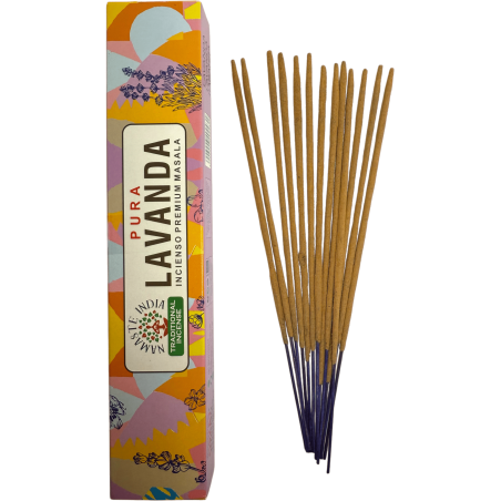Pure Lavender Incense Namaste India Premium Masala - 15gr pack.