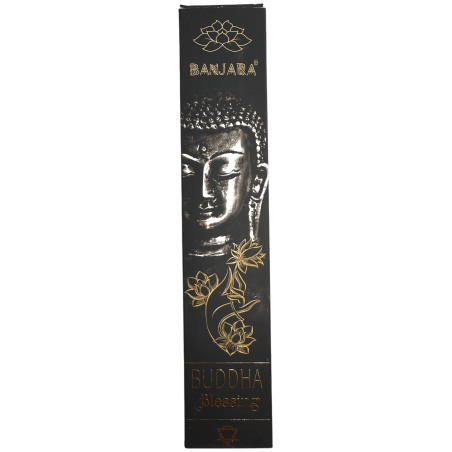Incienso Buddha Bendición BANJARA - 1 Cajetilla de 15gr Incienso Masala Flor de Loto