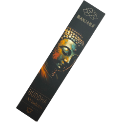 Buddha Räucherstäbchen Weisheit BANJARA - 1 Packung 15gr Sandelholz Räucherstäbchen Masala