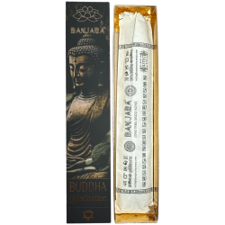 Buddha Räucherstäbchen Meditation BANJARA - 1 Packung 15gr Räucherstäbchen Patchouli und Eukalyptus Masala