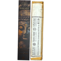 Buddha Rökelse Inre Frid BANJARA - 1 förpackning med 15gr Lavendel Rökelse och Kamomill Masala