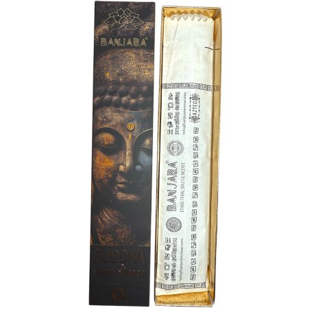 Incienso Buddha Paz Interior BANJARA - 1 Cajetilla de 15gr Incienso Lavanda y Manzanilla Masala