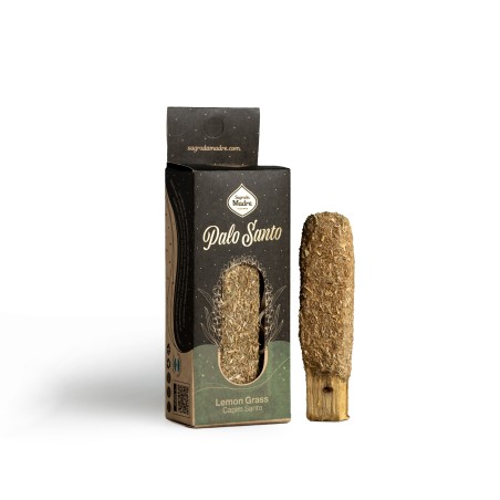 Bâton de Palo Santo Citronnelle Sagrada Madre - Bâton d’Encens - Palo Santo Pérou, Rose, Lavande, Cèdre, Orange, Eucalyptus