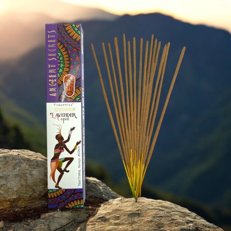 Gyllene kopal och lavendel rökelse Golden Ancient Secrets Vijayshree - 15gr pack.