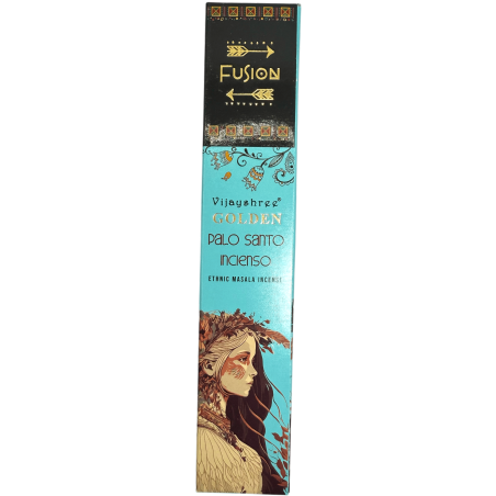 Incenso Palo Santo e Incenso Golden Fusion Vijayshree - Confezione da 15gr.