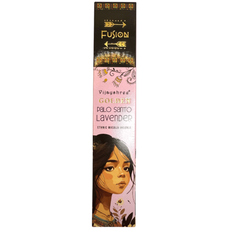 Incenso Palo Santo e Lavanda Golden Fusion Vijayshree - pacote de 15gr.