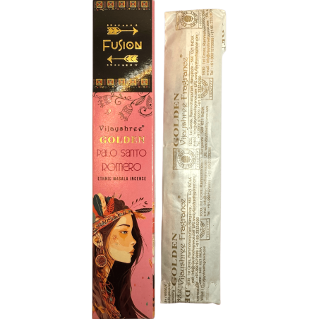 Tămâie Palo Santo și Rosemary Golden Fusion Vijayshree - pachet de 15gr.