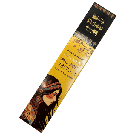 Tămâie Palo Santo și Vijayshree de vanilie Golden Fusion - pachet de 15gr.