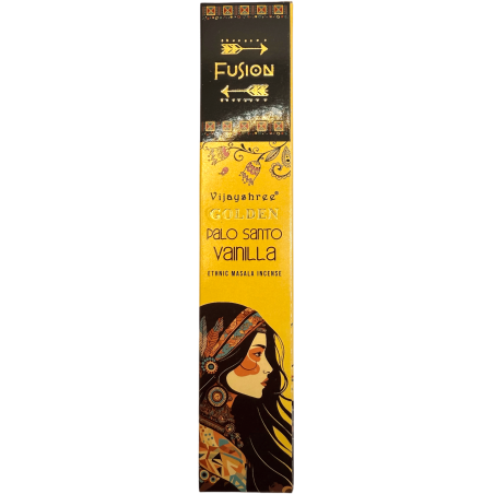 Incenso Palo Santo e Golden Fusion Vanilla Vijayshree - pacote de 15gr.