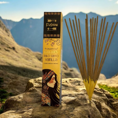 パロサントインセンスとゴールデンフュージョンバニラビジェイシュリー - 15grパック。