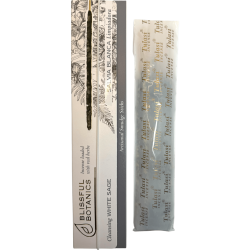 Bio Weißer Salbei Weihrauch Blissful Botanics TULASI Natural Artisan - Reinigender Salbei - 8 Bio Räucherstäbchen