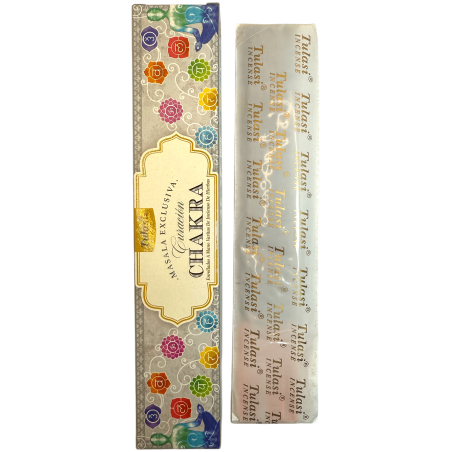 Incienso Curación Chakra Exclusive Malasa TULASI - 1 cajetilla de 15gr.