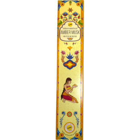Bernstein Weihrauch Moschus SREE VANI Golden India - 1 Packung à 15gr.