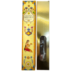 Incenso Ambrato Muschio SREE VANI Golden India - 1 confezione da 15gr.