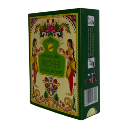 Cones de Incenso Reflux Rue SREE VANI Golden India - Pacote de 10 cones blackflow