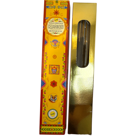 Incenso de Cedro SREE VANI Golden India - 1 pacote de 15gr.
