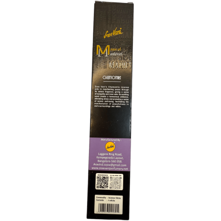 Incienso Manzanilla Paz Manifest SREE VANI - Incienso Natural Artesanal - 4 barritas gruesas calidad Extra