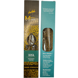 Basilicum Wierook Inner Strength Manifest SREE VANI - Natuurlijke Ambachtelijke Wierook - 4 dikke repen extra kwaliteit