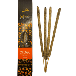 Encens Orange Opportunité Manifest SREE VANI - Encens Artisanal Bio Naturel - 4 barres épaisses Qualité extra