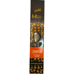 Orange Incense Opportunity Manifest SREE VANI - Natural Organic Artisan Incense - 4 thick bars Extra quality