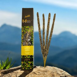 بخور أليجر مانفست بخور عشبة الليمون SREE VANI - بخور طبيعي عضوي مصنوع يدويا - 4 أعواد سميكة عالية الجودة
