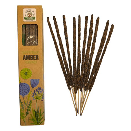 Incenso Natural Âmbar Namaste Índia Masala Natural - 1 pacote de incenso orgânico 30gr.