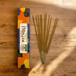 ピュアインセンスパチョリナマステインドプレミアムマサラ-15grパック。