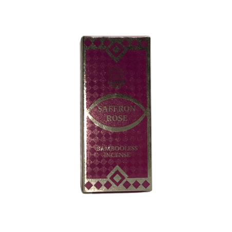 Dhoop Incense Saffron Roses ANAND Bambooless Incense Saffron Rose - 15 バールの1パック