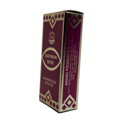 Dhoop Incense Saffron Roses ANAND Bambooless Incense Saffron Rose - 15 バールの1パック