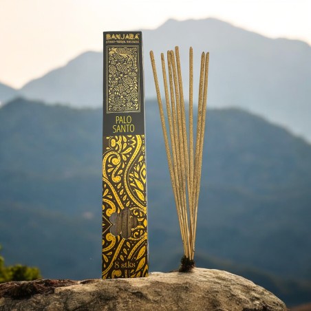 Palo Santo Wierook BANJARA Extra Lange Etnische Tribal - 8 natuurlijke masala wierookstokjes