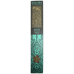 Vit salvia rökelse BANJARA extra lång etnisk stam - 8 naturliga masala rökelsepinnar