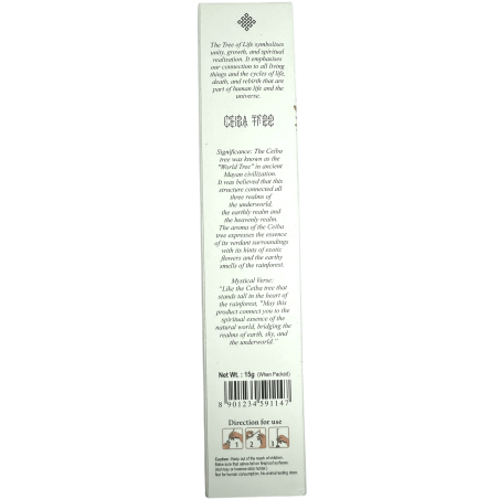 Ceiba Tree Incense BANJARA Tree of Life Botanical - 15gr. box of Masala Incense