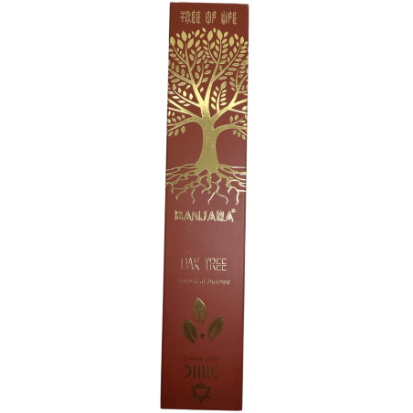 Eiche Baum Weihrauch Eiche BANJARA Baum des Lebens Botanical - 15gr. Schachtel Masala Räucherstäbchen