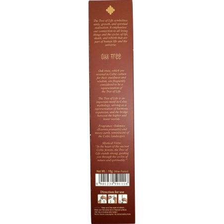 Incenso Quercia Quercia BANJARA Albero della Vita Botanico - Scatola da 15gr. di Incenso Masala