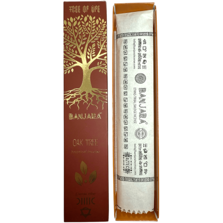 Encens Chêne Chêne Arbre BANJARA Arbre de Vie Botanique - Boîte de 15gr. d’Encens Masala